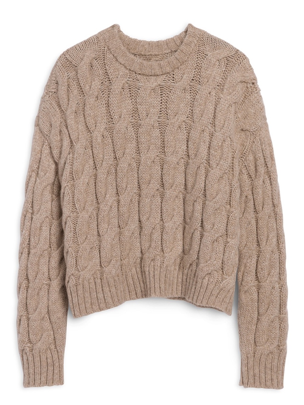 Jenni Kayne Serena Cable Knit Crewneck Sweater